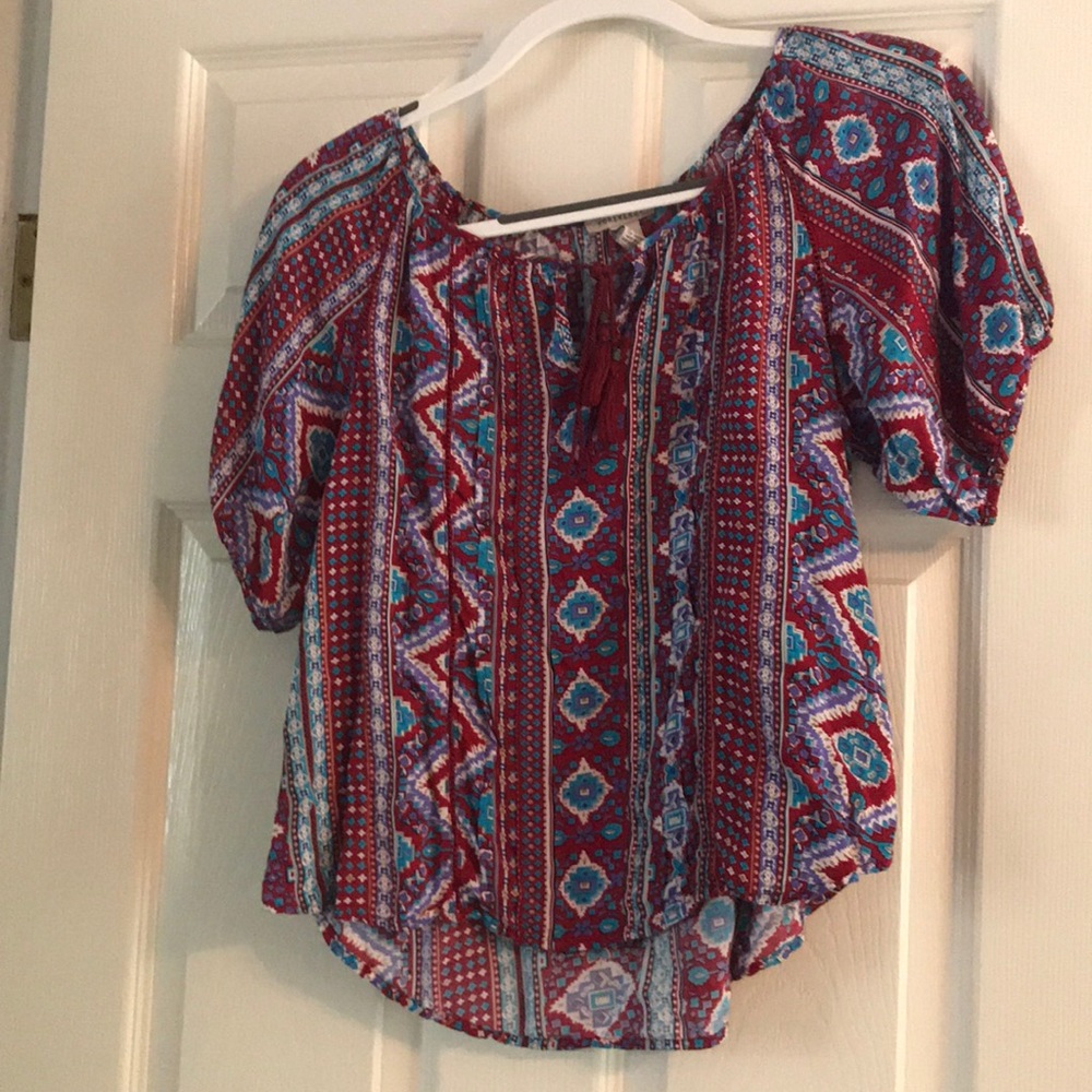 Forever 21 multi color blouse